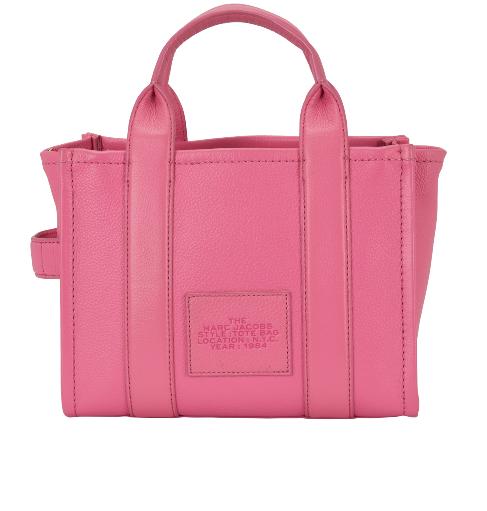Small Tote Bag, &pound;120, Handbags, Pink, Leather, Back view